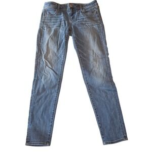 American Eagle Outfitters Skinny Jeans Womens 10 Regular Medium Wash Blue Denim